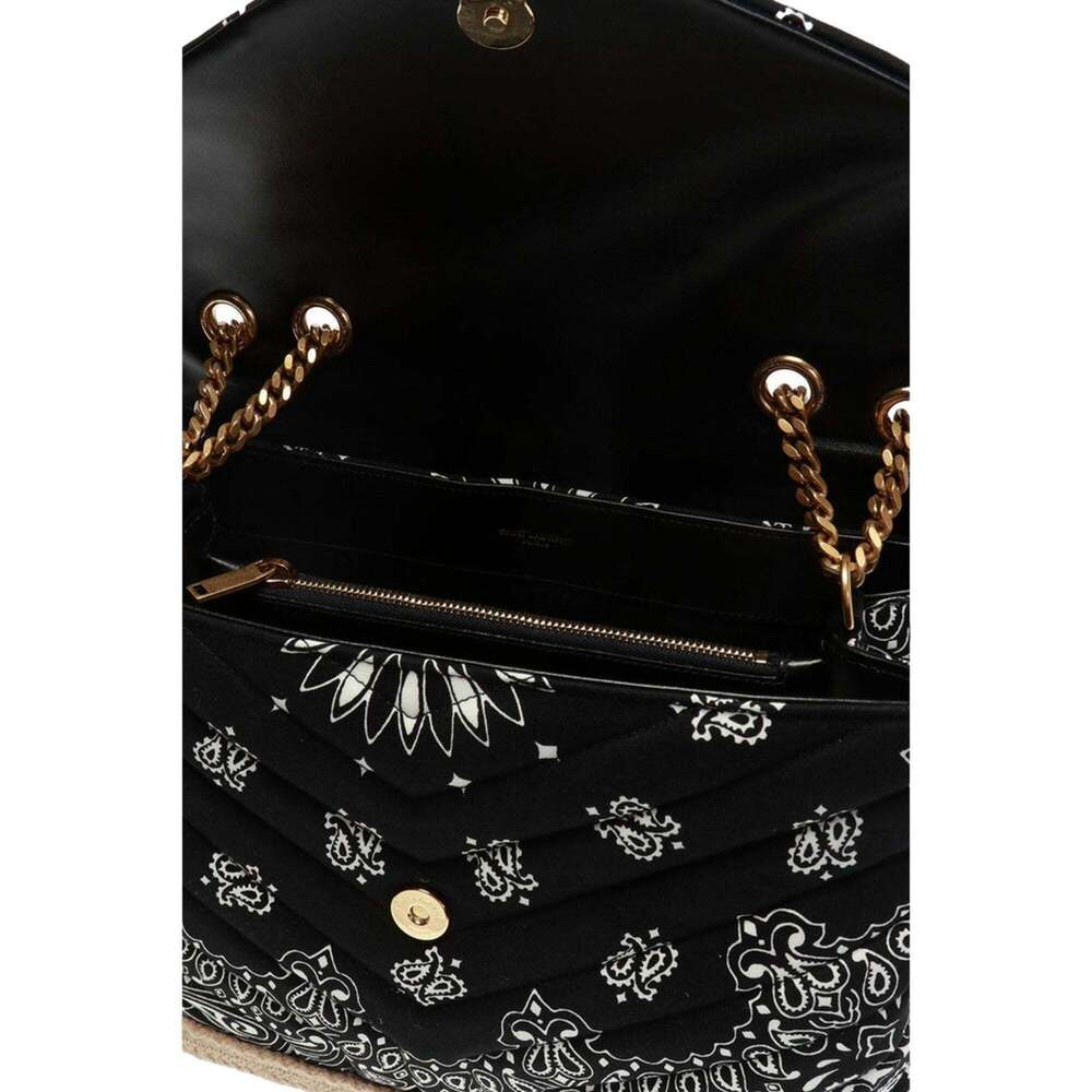Saint Laurent Loulou Black Paisley Quilted Cross Body - Picture 5 of 8